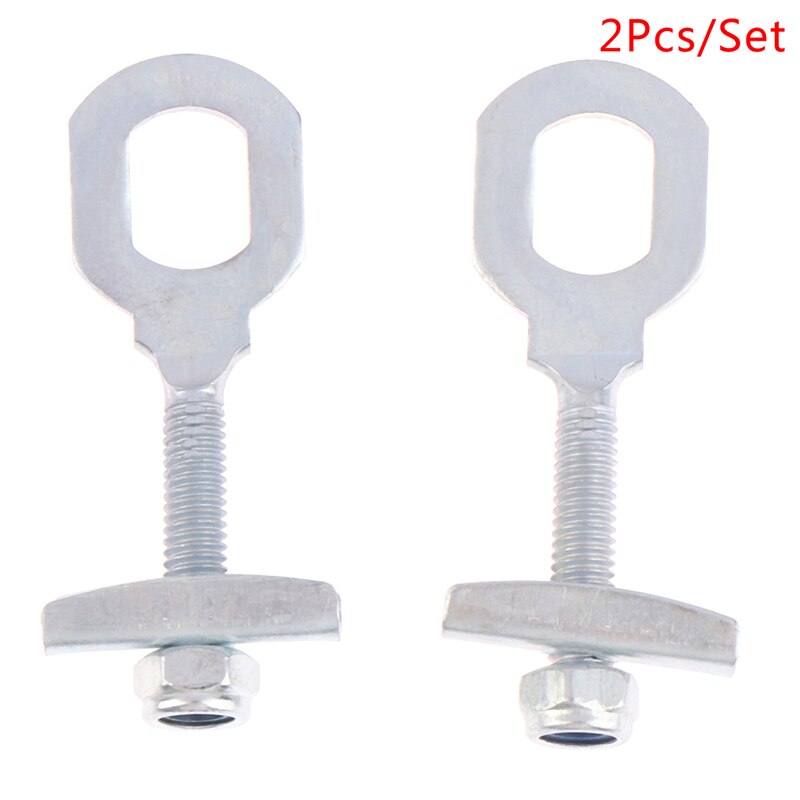 2PCS Silver Fixed Gear Bicycle Chain Adjust Bolt 1 Speed Commuting Bike Chain Tensioner Pull Tight Screw Bolts
