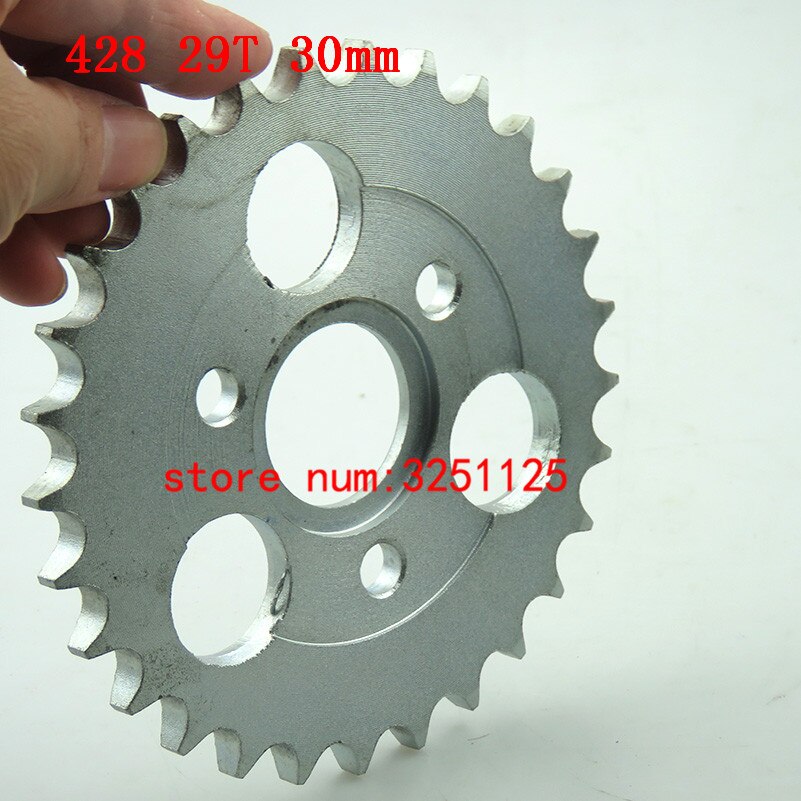 428 29t ape motorsykkel drivutstyr 29 tann 30mm /122mm bakre kjedehjul til langrenn motorsykkel