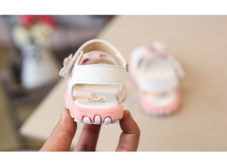 Smuk blomst baby pige sommer sandaler børn bløde flade prinsesse børne strandsko til lille pige 1 2 3 4 5 6 år gammel