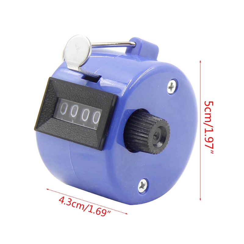 Portable Clicker Counter 4-Digit Number Counter Palm Clicker Counter Mechanical
