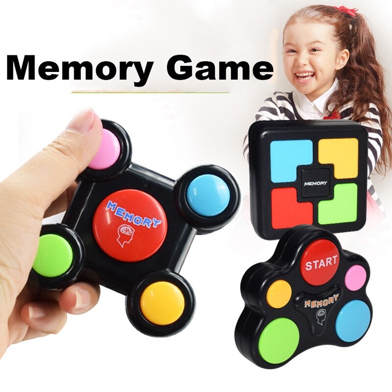 Máquina de juego de memoria educativa con luces, juguete interactivo divertido con sonidos