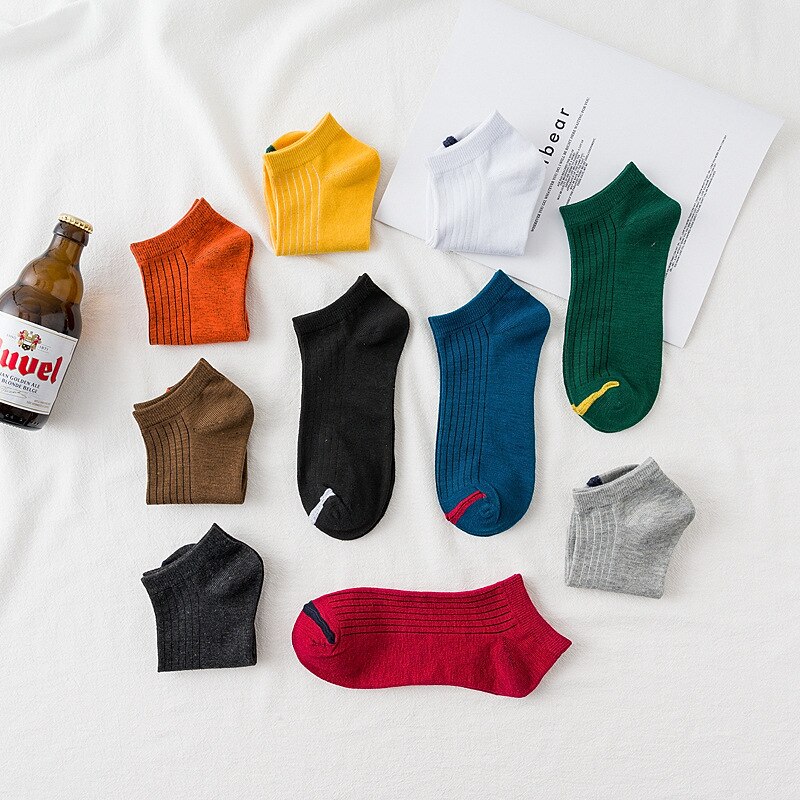 5 Pairs/ Socks Women Summer Thin Socks Boat Socks Female Sports Socks Breathable Shallow Mouth Short Socks