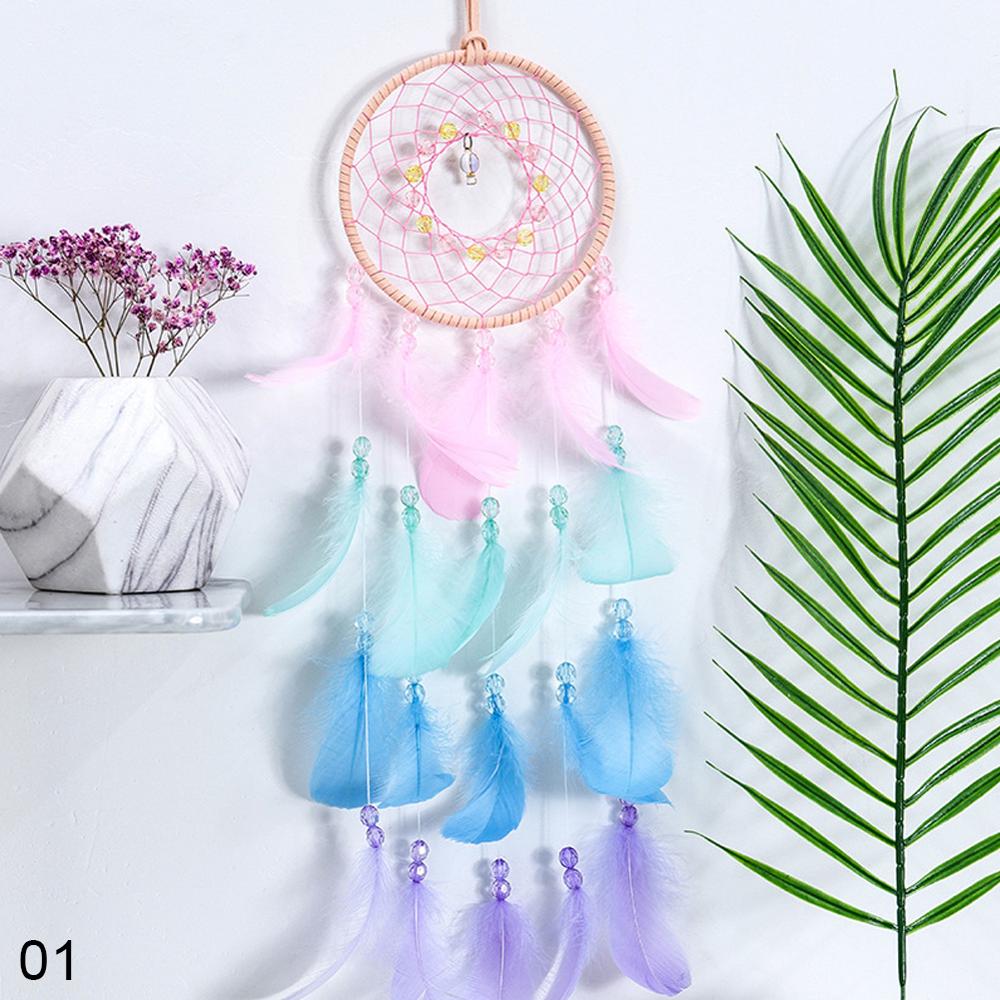 Wakan tanka dream catcher med led lys tilståelse ballon dreamcatcher vedhæng flettet vindklokkeslæt hængende dekor: Tilståelse intet lys