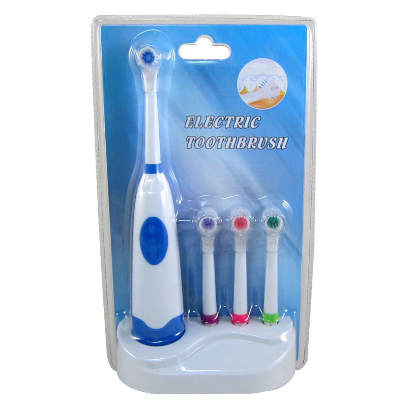 Brosse à dents électrique 4 pièces | Brosse à dents électrique de remplacement doux, brosse électrique à tête rotative pour l'hygiène buccale familiale: 4
