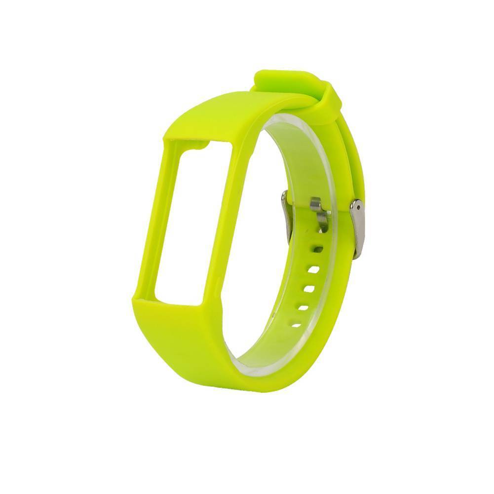 Correa de silicona para muñeca, repuesto de correa de silicona con hebilla para Polar A360 A370: Lime