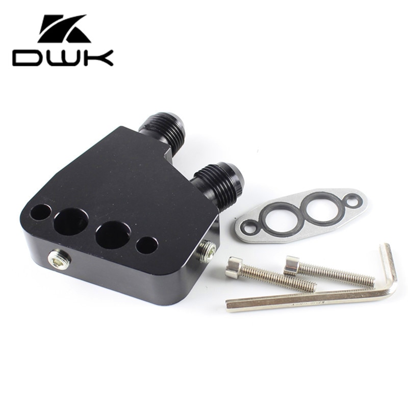 DWK Aluminium AN10 Oliefilter Cooler Sandwich Plate Adapter kits Voor LS1 LS2 LS3 LS6 OA-LS1BK