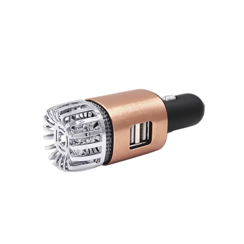 Purificador de aire para coche, Mini purificador iónico de anión de aire fresco para coche, barra de oxígeno, ionizador de ozono, limpiador, ambientador para vehículo, carga USB