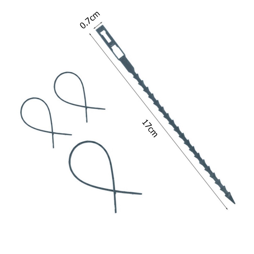 50PCS Tree Ties Adjustable Plant Ties Garden Ties Flexible Plant Cable Ties For Supporting Rose Shrub Plants Greenhouses Huerto: 17 CM