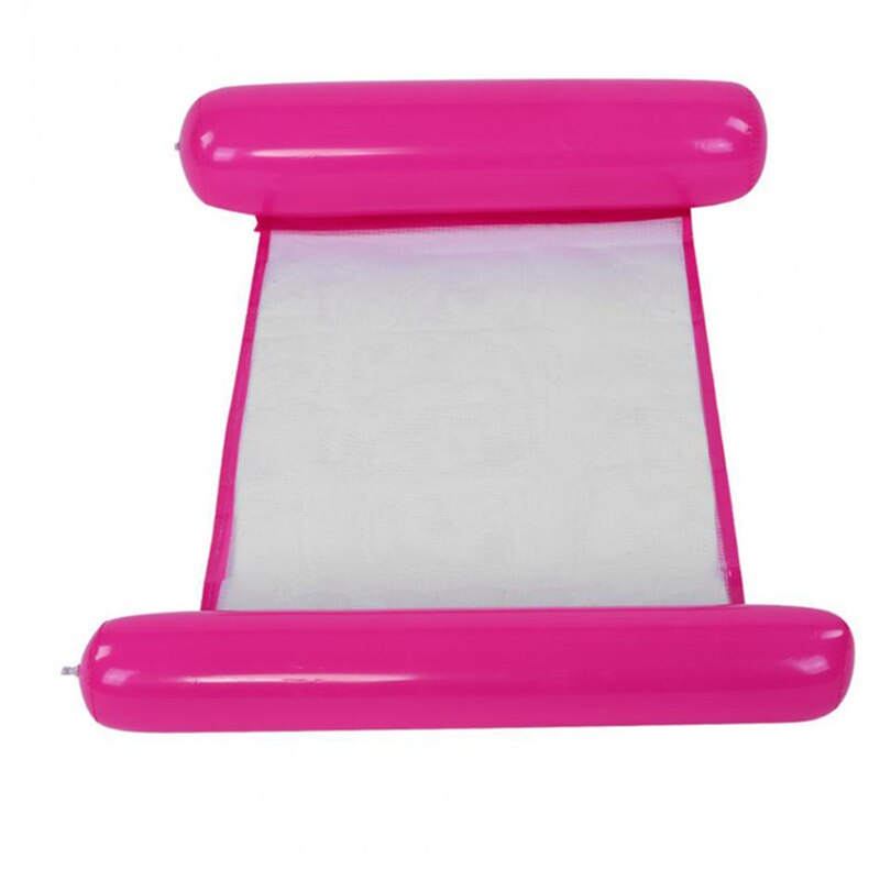 Hamaca de agua para piscina, colchoneta inflable reclinable, silla de cama flotante, colchón de aire plegable para natación de verano, cojín para dormir: pink 11