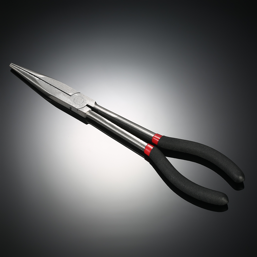 Extra Lange Zware 11 "Dubbele X Tangen Langbektang Rechte Neus Scherpe neus Tang Hand gereedschap