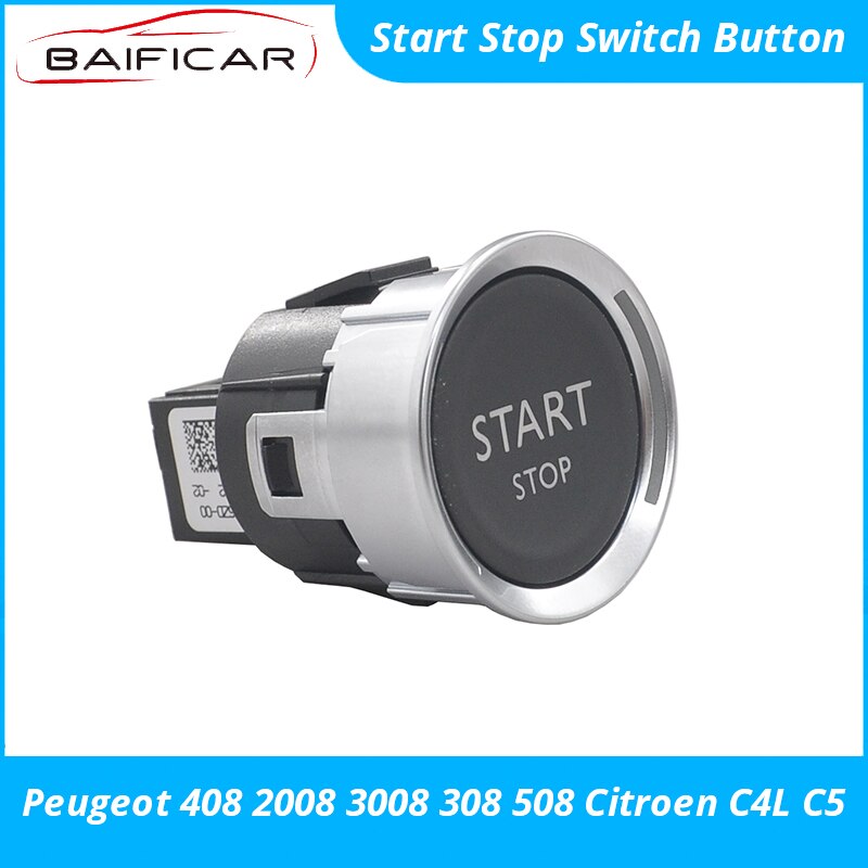 Baificar-merkki aito auton moottorin käynnistyskytkin painike 6 nasta 98021996zd peugeotille 408 3008 308 508 citroen  c4l c5