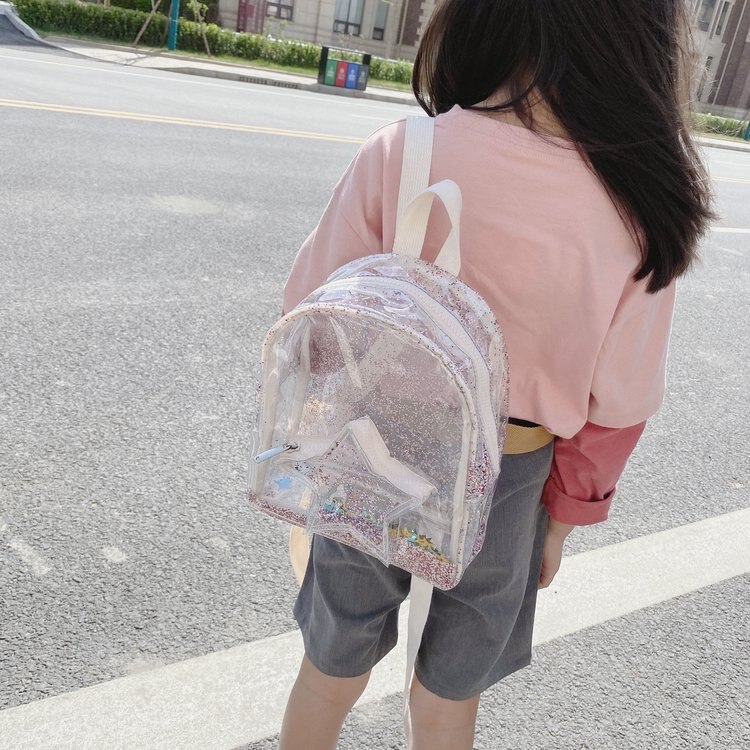 Neue Plüsch transparent Pailletten Regenbogen Schule Tasche Kindergarten freundlicher Rucksack Farbe knapp Ornament Rucksack