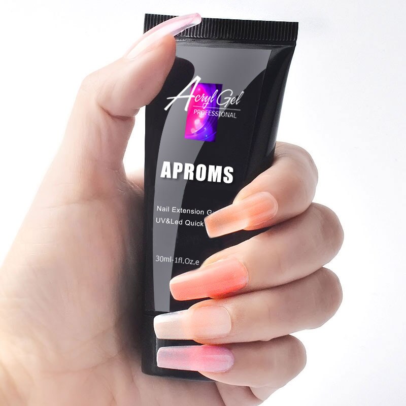 UV LED Nagel Lampe Poly Nagel Gel Erweiterung Nagel einstellen 30ML Poly Nagel Gel UV Nagel Gel Baumeister Manikübetreffend einstellen Salon Nagel Trockner Nagel Bausatz
