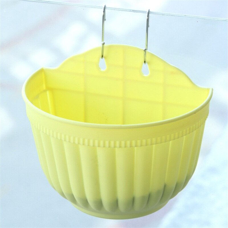 DIY Garden Hanging Planters Wall Baskets Pot Hanging Basket Flower Pot Plastic Flower Pots: Y