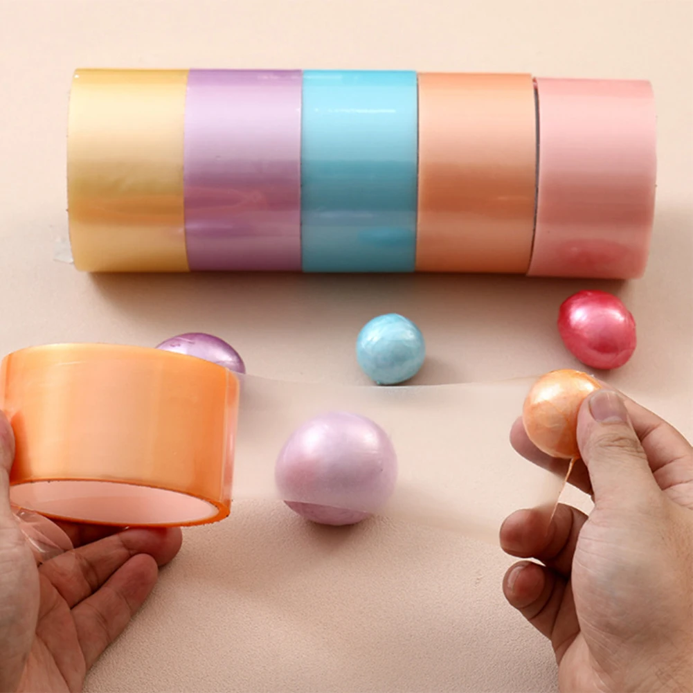 Tape Ball Klebebänder farbige Dekompression kleber Rollen DIY lustige Spielzeug Farb kugeln machen Washi bunte Maskierung Spielzeug Kleber