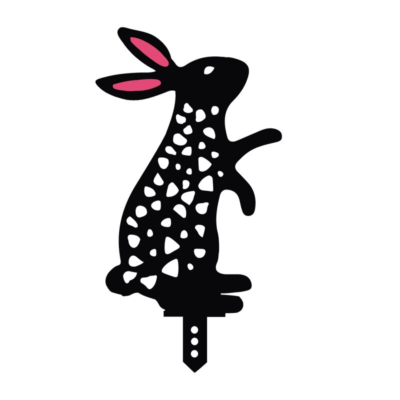 DIY Rabbit Pattern Art Garden Yard Metal Sculpture Home Decor Garden Decoration Outdoor Jardin Decoration Exterieure: C