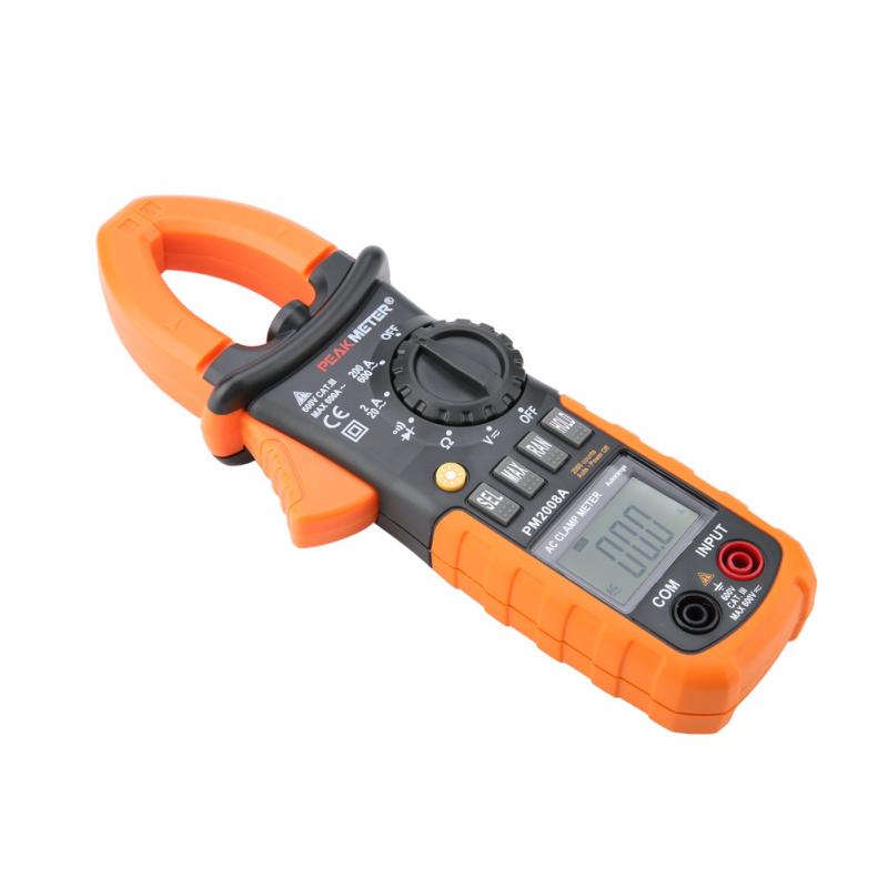 PEAKMETER PM2008A Digitale Multimeter Hoge Nauwkeurigheid Auto Range Spanning Stroomtang Multimeter Stroomtang