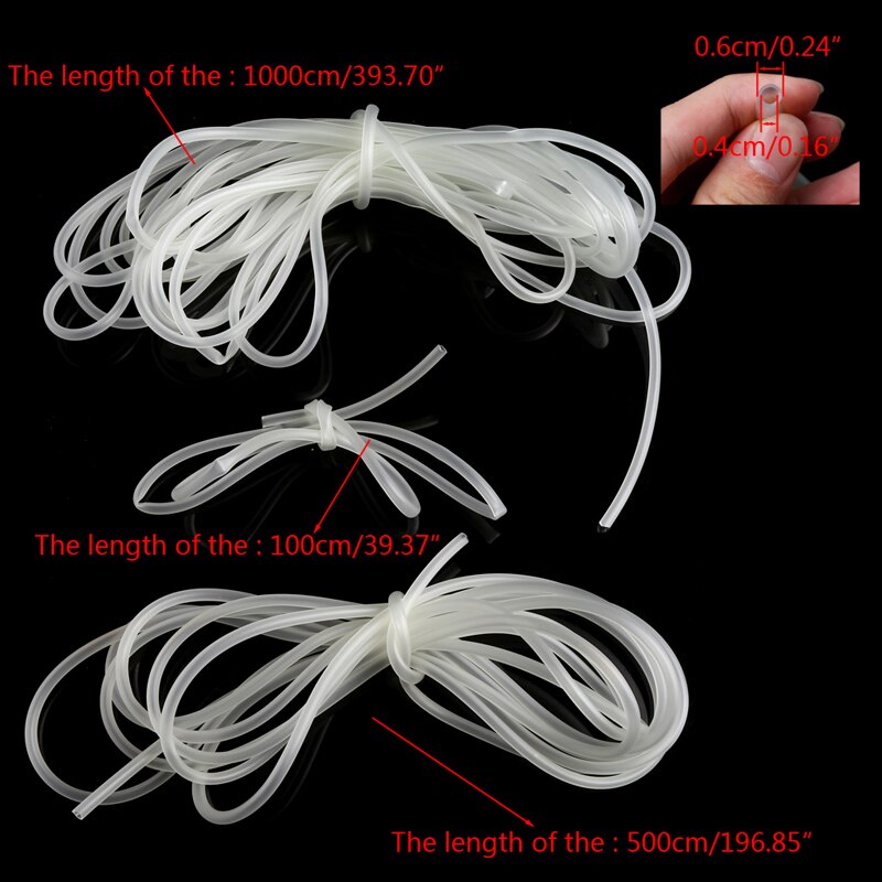 1/5/10M Clear Aquarium Siliconen Buis Luchtpomp Zuurstof Tubing Voor Fish Tank 4/6mm