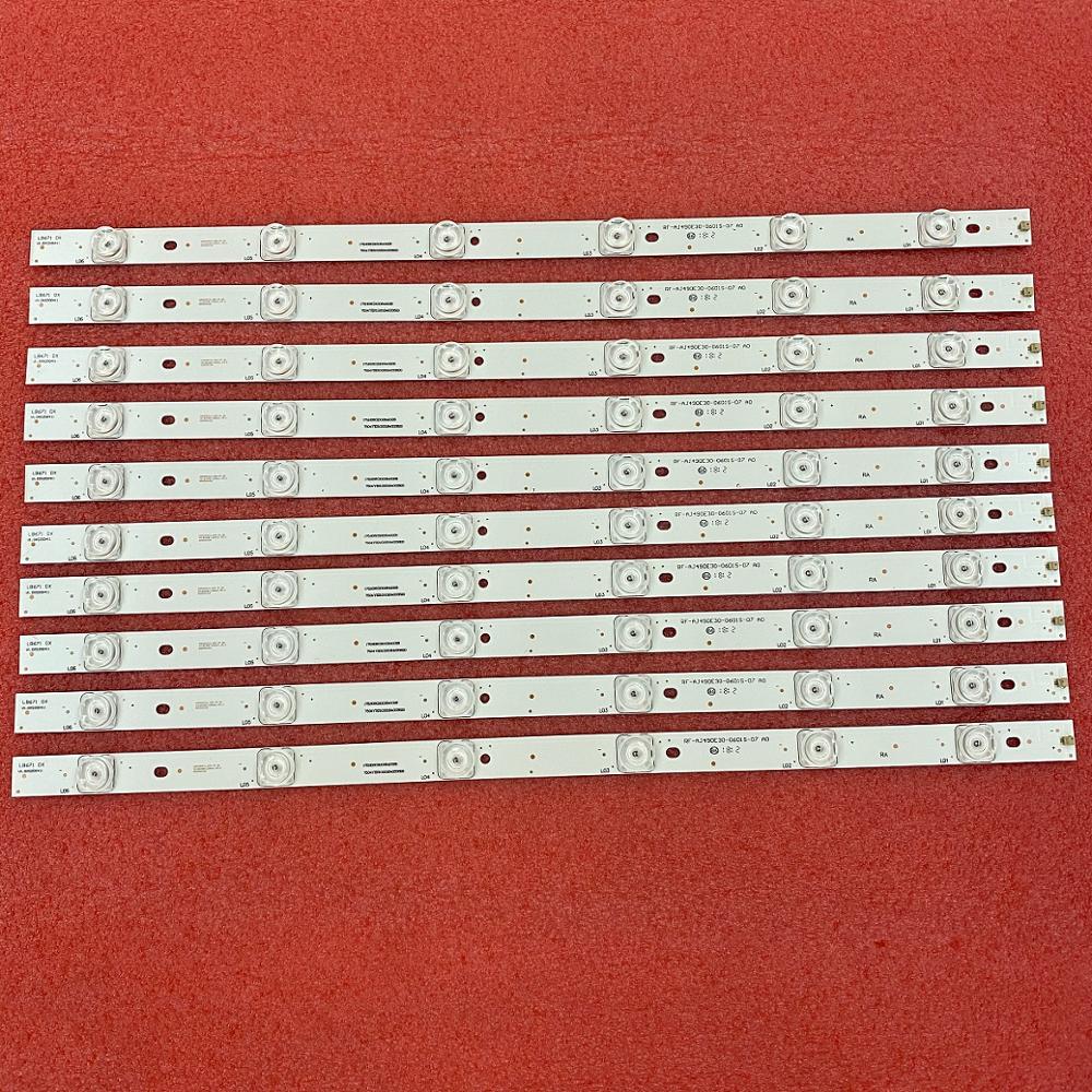 10 PCS/set 6LED 493mm LED backlight strip for LC-49CUGB362KS 49CUF8462ES LC-49CUF8372ES LC-49CUF8472ES RF-AJ490E30-0601S-07 A0