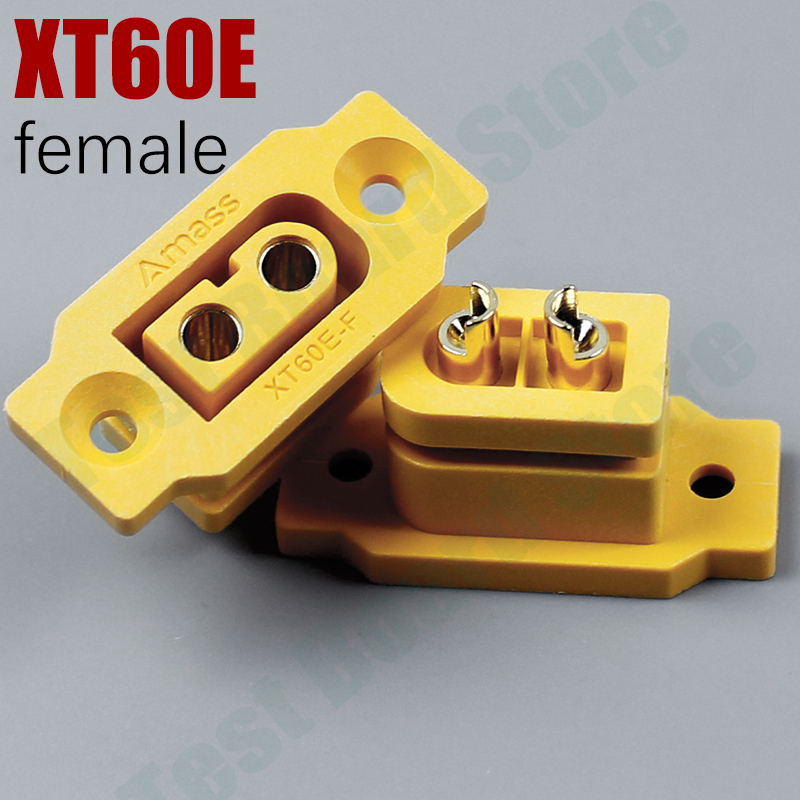 1 Stuk Xt60e Mannelijke En Vrouwelijke Stekker Batterij Aansluiting Adapter Messing Vernikkelde Power Connector, Geschikt Voor Rc