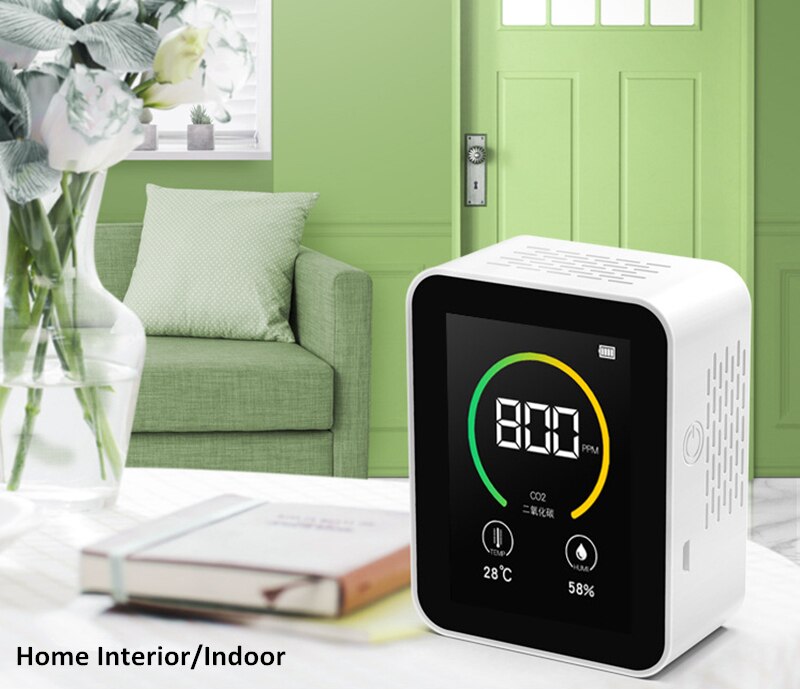 Desktop carbon dioxide CO2 air detector Greenhouse Classroom CO2 monitor 400-5000 ppm CO2 meter Belgium Netherlands USA