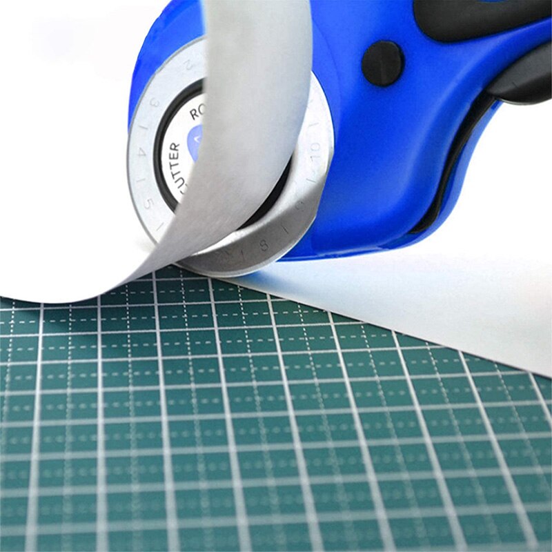 Cortador rotatorio de cuchillas de 45mm con 5 cuchillas rotativas de costura Manual tela de cuero corte de tela máquina de acolchar herramienta artesanal