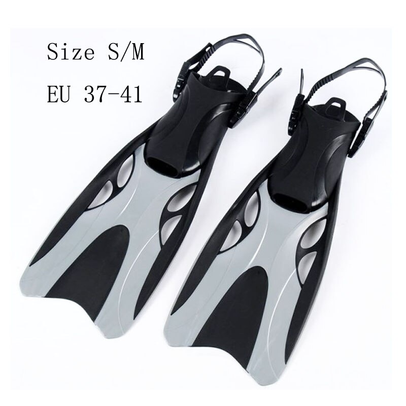 High Cortex Swimming Fins Adult Snorkeling Fins K Diving Fins Beginner Swimming Equipment Portable Adult And Children Diving Fin: Gray Size S M
