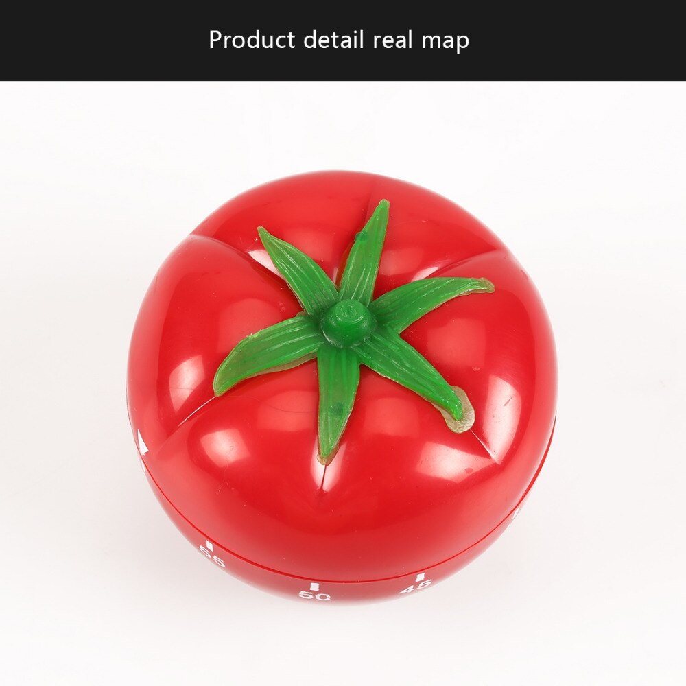 Useful Mechanical Timer 1-60min 360 Degree Cute Indoor Kitchen Tomato Mechanical Countdown Timer