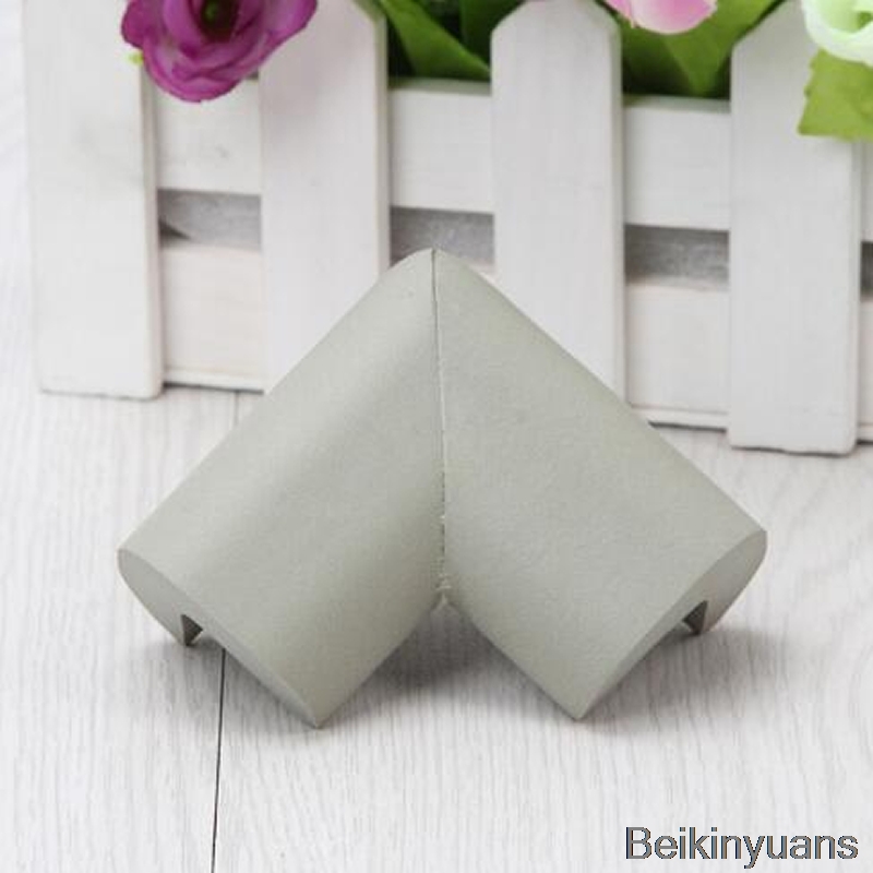 2018 4 szt. W kształcie litery L poszerzone zabezpieczenie przed kolizją ochraniacz narożny zabezpieczenie przed dziećmi kąt bezpieczeństwa ochrona krawędzi kąt: szary