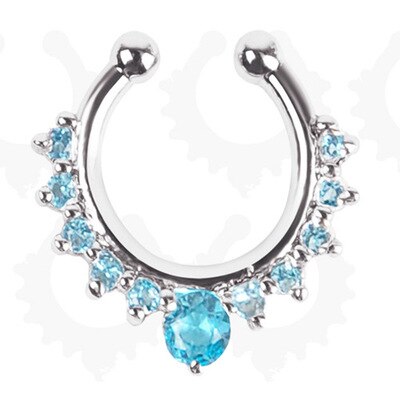 Legering Hoop Nose Ring Neus Piercing Nep Piercing Septum Clicker Nummers Hanger Voor Vrouwen Lichaam Sieraden: F