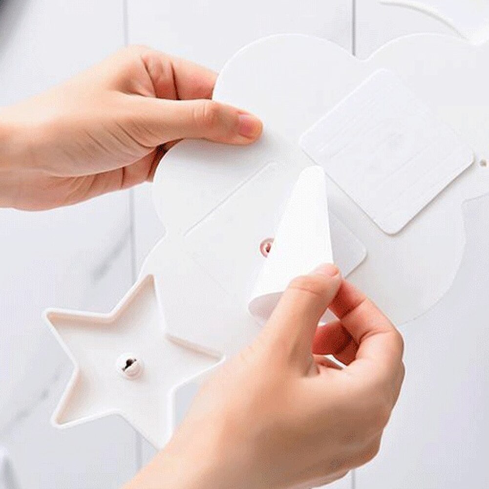 Cute Cloud Star Moon Wall Door Hook Bathroom Bedroom Hanger Holder Home Wall decorative Hooks Clothes Key Hanger