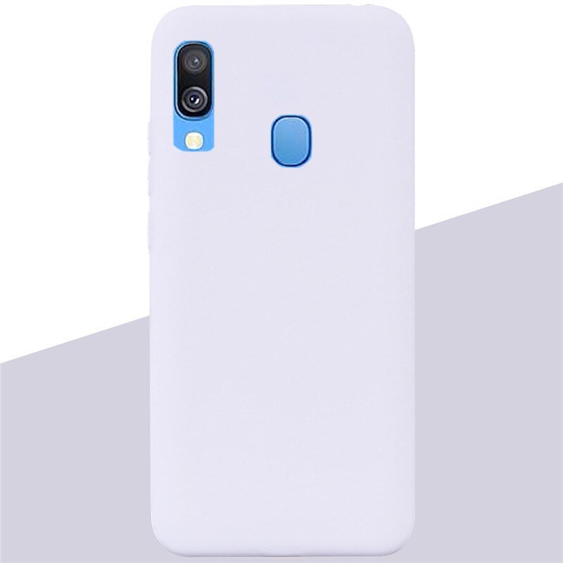 For Samsung A40 Case Silicone Cover Soft TPU Phone Case For Samsung Galaxy A40 A 40 A405 SM-A405F A405F Silicon Case Coque Funda: 16 White