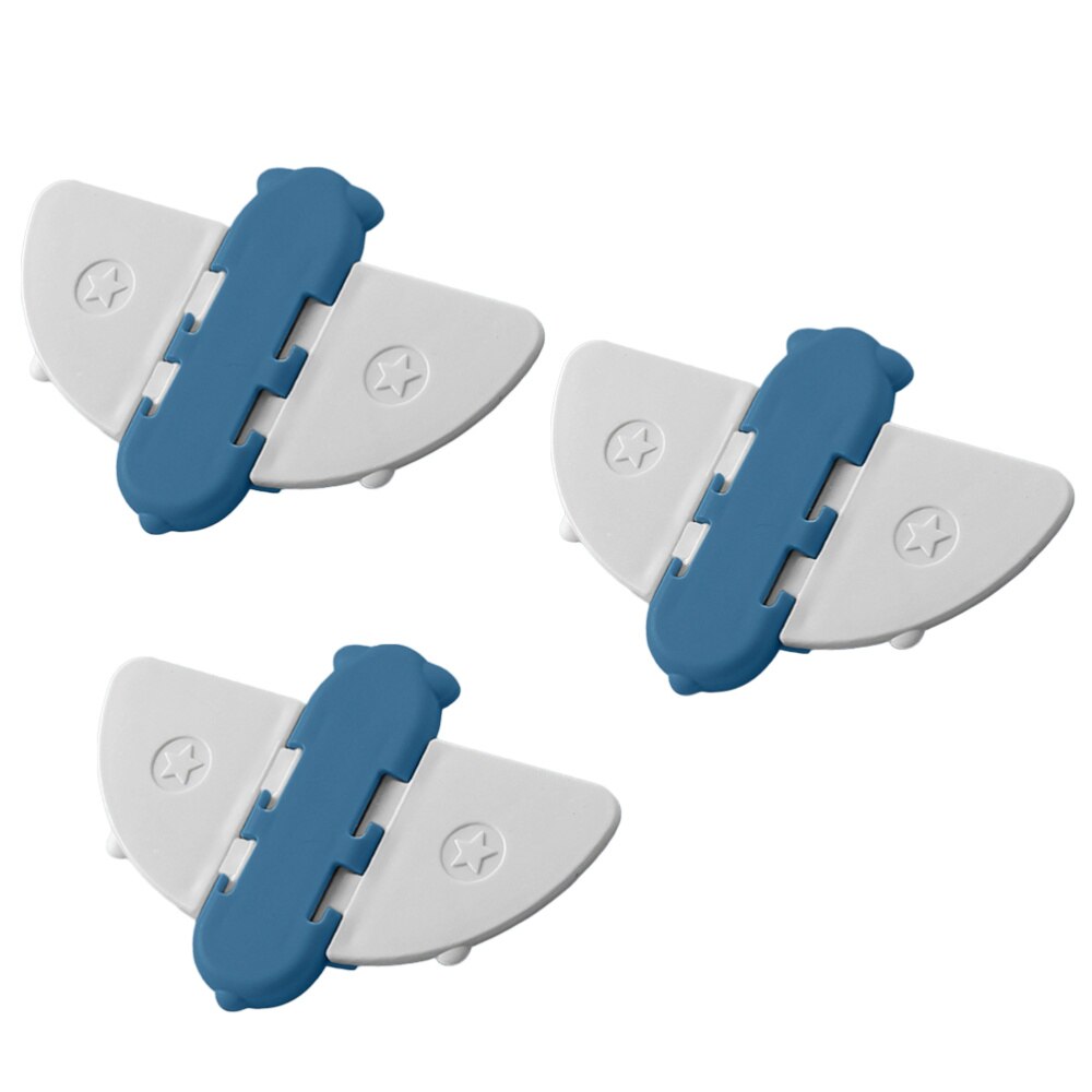 3pcs Sliding Glass Door Locks Sliding Window Safety Locks Anti-Theft Protection Buckle for Child Baby Home Window (Blue): Blue 3pcs