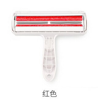 1Pc 2-Way Pet Hair Remover Roller Verwijderen Hond Kat Haar Van Meubels Zelfreinigende Lint Huisdier haar Bont Verwijdering Een Hand Bedienen: Red