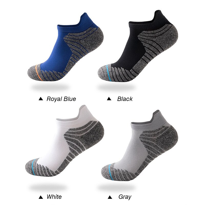 Heren hardloopsokken katoenen compressie fietssokken elite hardloopsokken basketbal fietssokken lage hardloopsokken