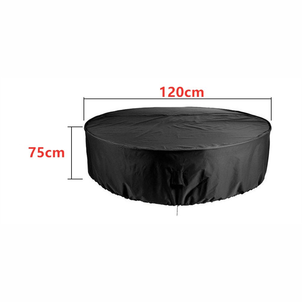 Multifunktionelt rundt udendørs svømmebassin dæksel regntæt støvkasse have vandtæt uv-bevis anti-skrald udendørs padling: 120cm x 75cm