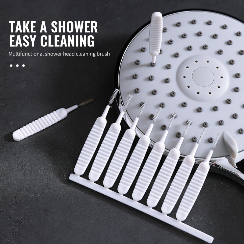 10pcs /set Shower Head Small Brush Bottle Teapot Nozzle Kettle Spout Brush Set For Household Cleaning Supplies Accessories