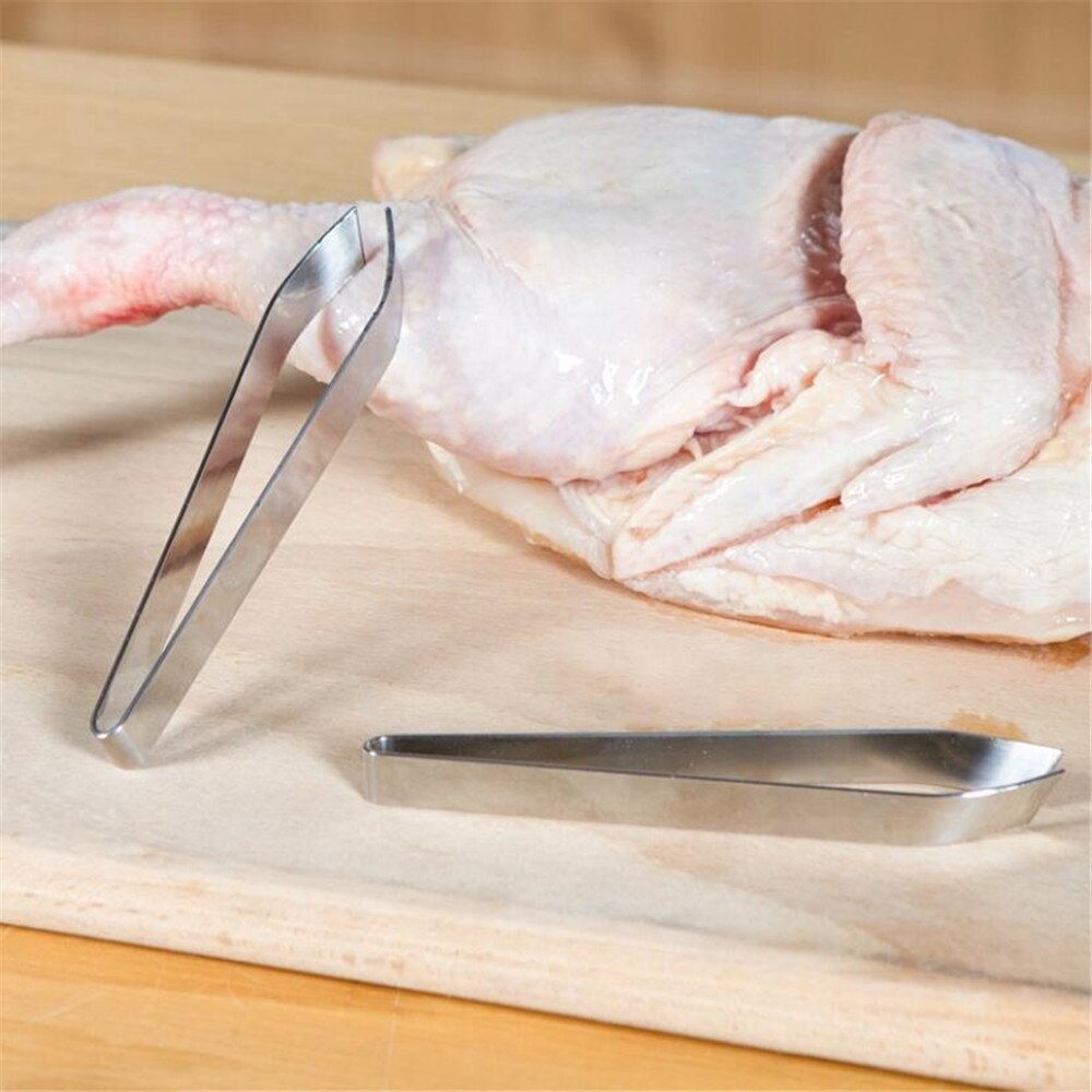 2pcs Stainless Steel Fish Bone Remover Plier Pincer Puller Tweezer Tongs Pick-Up Utensils Kitchen Meat Hair Removal Seafood Tool