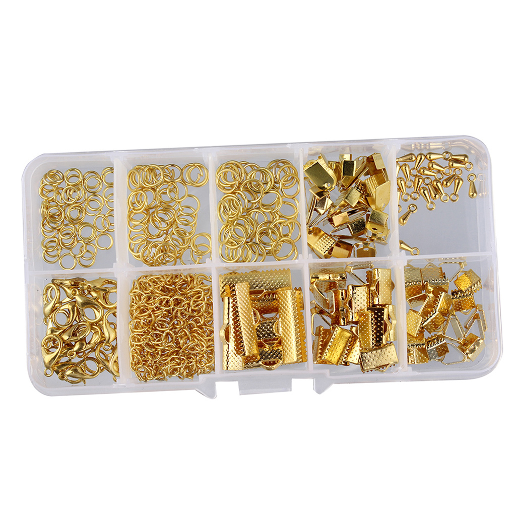 Gold Jewelry Making Starter Kit Earring Bracelet Necklace Jewelry Finding Making DIY Jewelry Making Crafts
