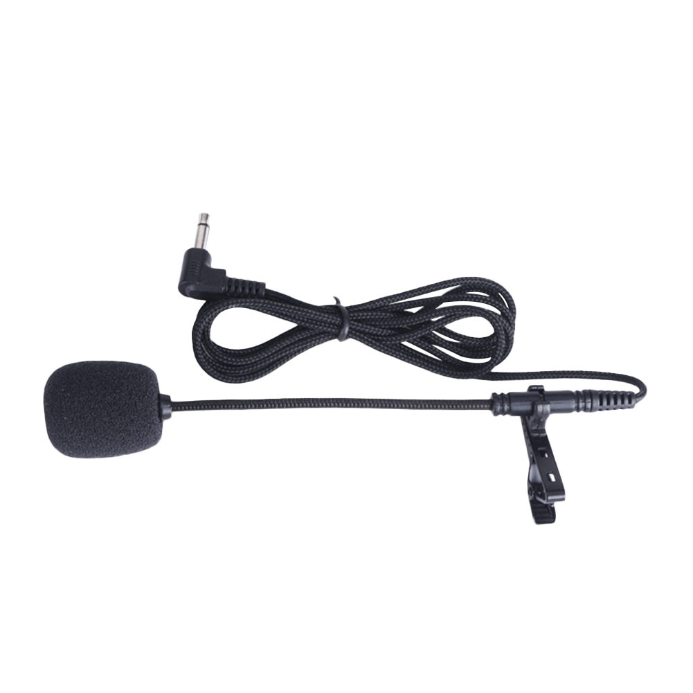 Clip On Lapel Microphone Handsfree Wired Capacitive Mini Lavalier Mic 3.5mm Jack