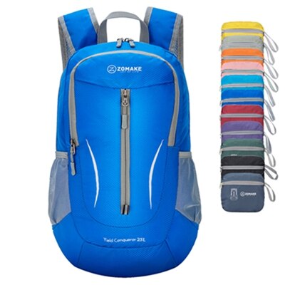 25L ZOMAKE Lightweight Packable Backpack Water Resistant Hiking Daypack, Small Travel Backpack for Women Men: dark blue