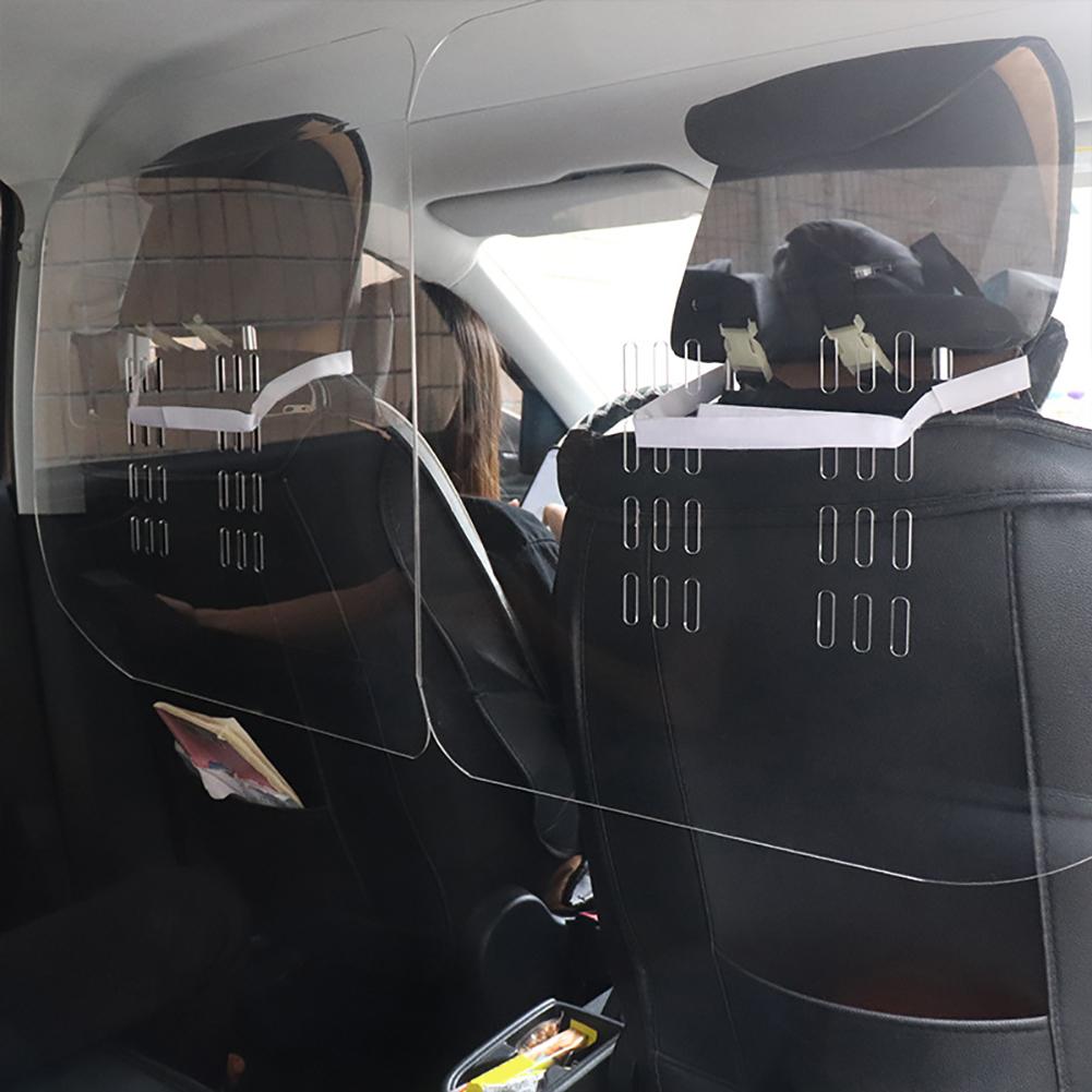 Car Transparent Protective Shield Completely Wrap Automotive Isolation Film Cover Splash Prevention Partition Board For Taxi