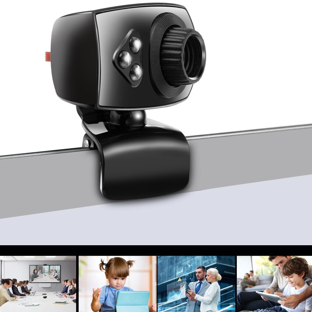 Usb Web Camera Computer Camera Webcams Full Hd Webcam Usb 3 Led Video Camera Met Microfoon Voor Pc Laptop Clip-Op