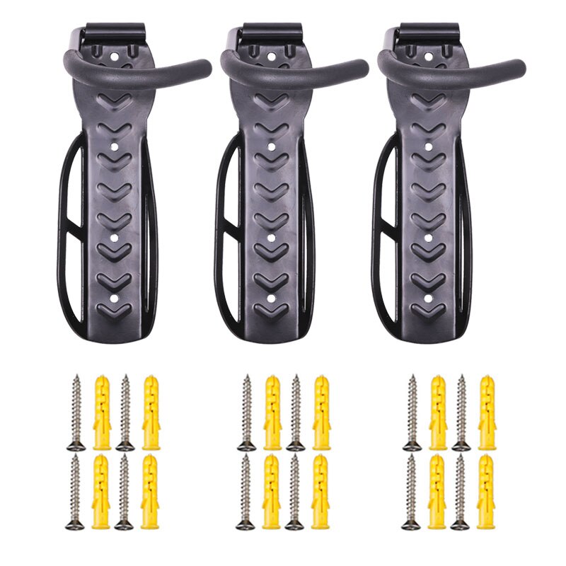 3PCS/Lot Deemount Bicycle Wall Mount Rack for MTB Road Bike Storage Fixed Hanging Hook Bike Support Stand Bracket Holder: 3pcs plastic bolts