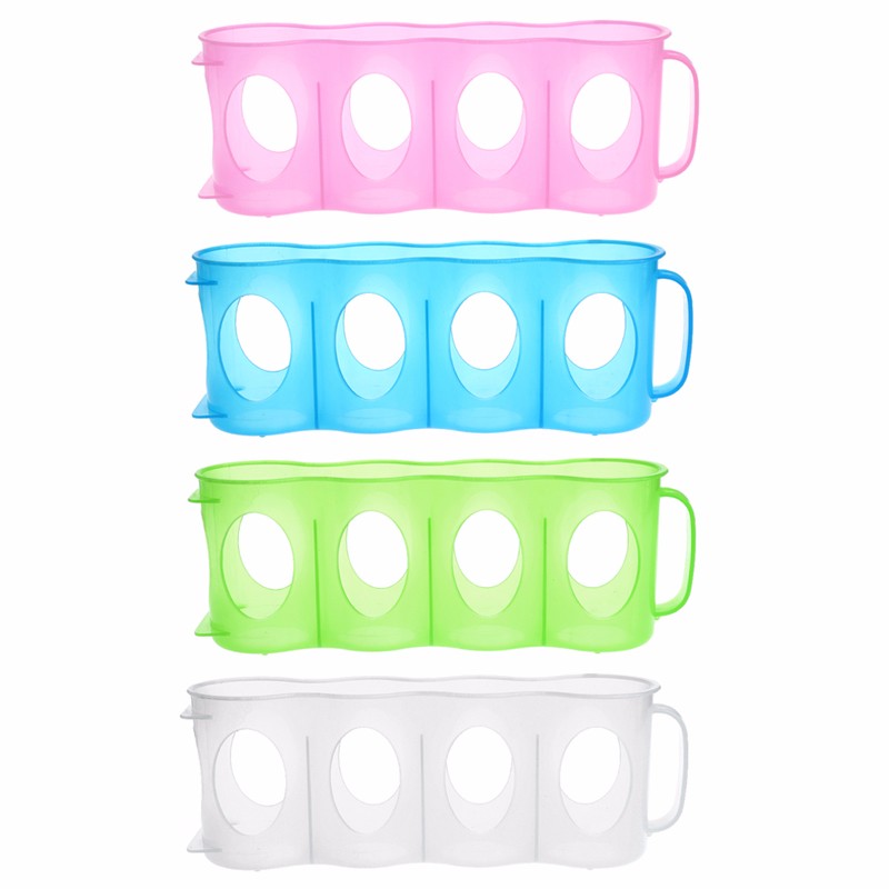 Plastik drikkevare øl eller sodavand dåse opbevaring organizer holder køkken køleskab pantry pladsbesparende organisation rack  z07