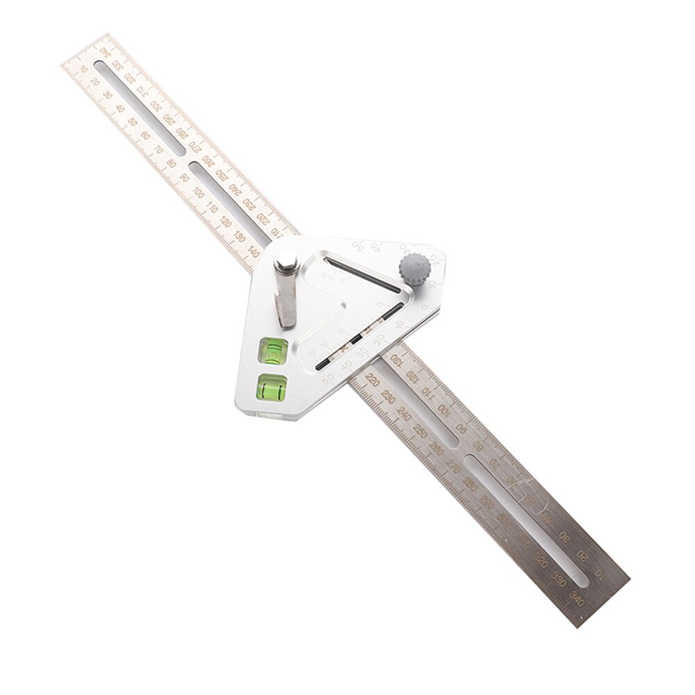 Multifun DIY Precise Stainless Steel Measuring Tools Aluminium Combination Mobile Square Workshop Hardware Angle Spirit Level