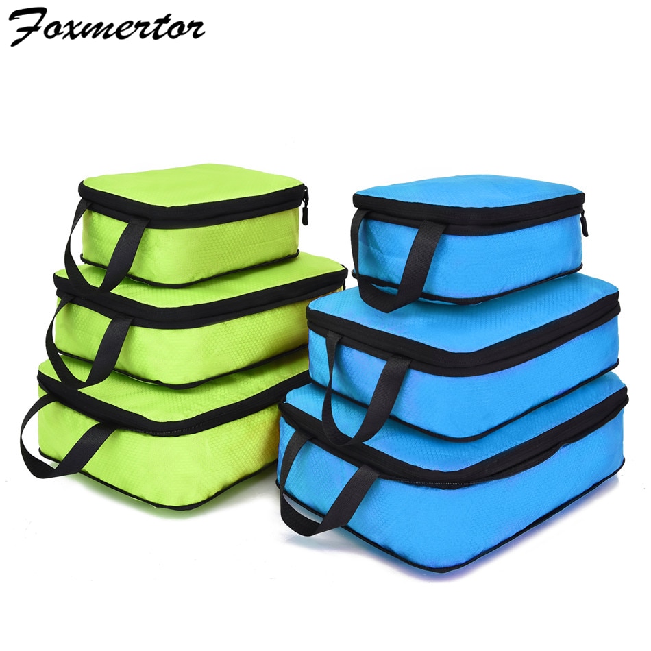 Reisetasche Compression Reise Lagerung Tasche Kleidung Tidy Organizer Koffer Beutel 3/6 Stück Fall Schuhe Verpackung Cube gepäck tasche