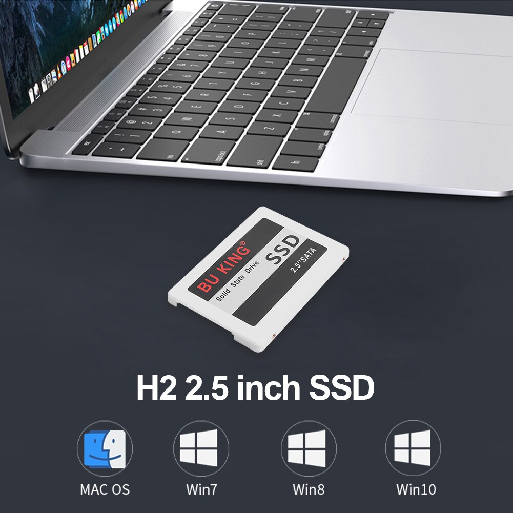 H2 Internal PC SSD 2.5 inch SATA III Solid State Drive 480GB 240GB 120GB for Windows 10 8 7 XP Mac Linux