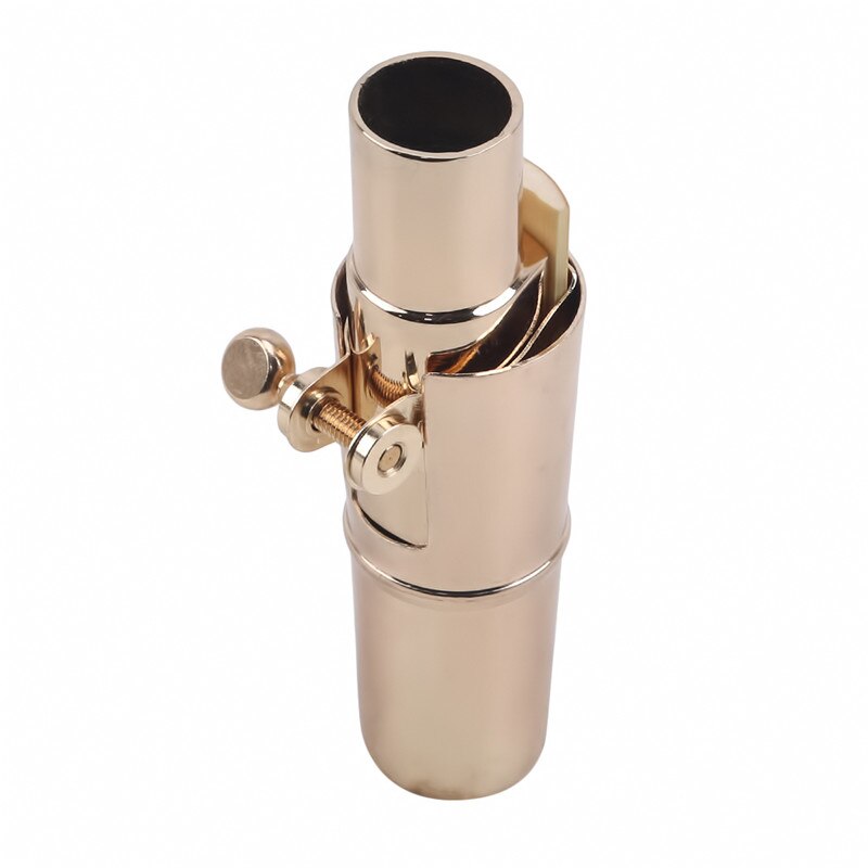 Professional Gold-Plated Alto Saxophone Mouthpiece - Metal with Cap & Ligature - Special Tone Chamber