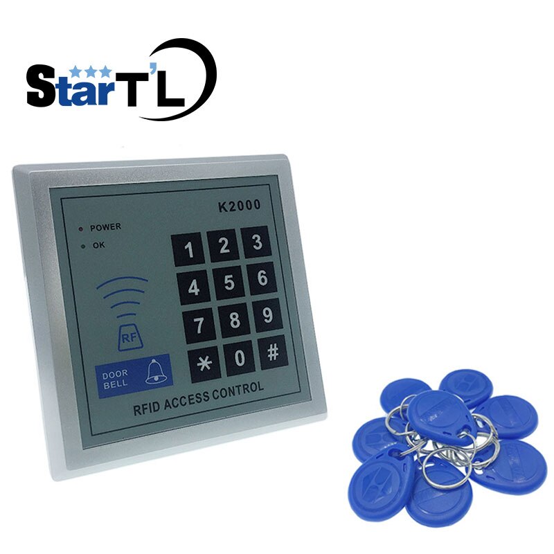 RFID Proximity Entry Lock Door Access Control System Access Control Door Opener+10 Keyfobs 125khz: Blue